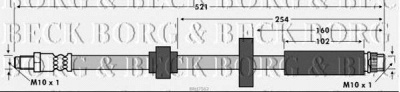 BORG & BECK bbh7562 -  Тормозной шланг